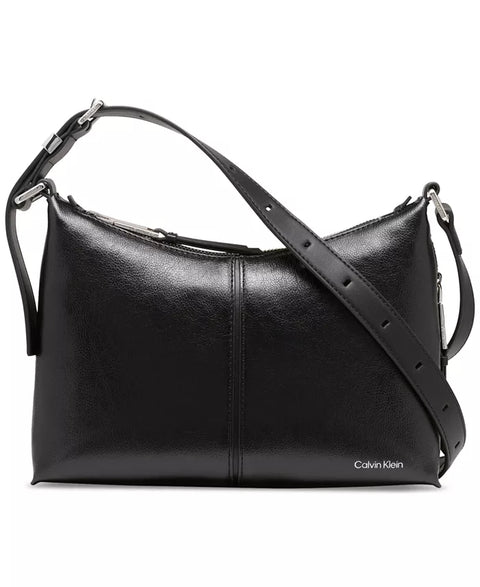 Calvin Klein Women's Black Leather Max Adjustable Crossbody |Calvin Klein In Lebanon