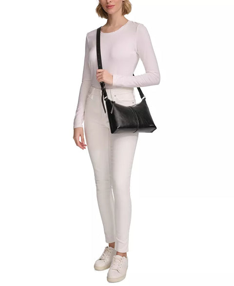 Calvin Klein Women's Black Leather Max Adjustable Crossbody |Calvin Klein In Lebanon