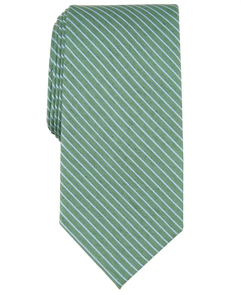 Perry Ellis Portfolio Men's SILVER Pollard Stripe Tie  | Perry Ellis Portfolio In Lebanon