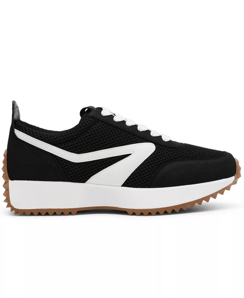 DV Dolce Vita Women's White & Black Bynx Lace-Up Jogger Sneakers | DV Dolce Vita In Lebanon