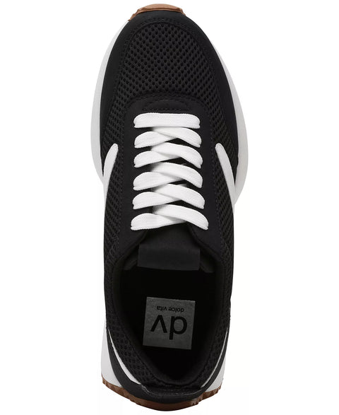 DV Dolce Vita Women's White & Black Bynx Lace-Up Jogger Sneakers | DV Dolce Vita In Lebanon