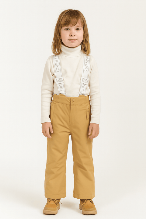 POMPdeLUX Kid's Light Brown Ski Jumpsuit  |POMPdeLUX in Lebanon