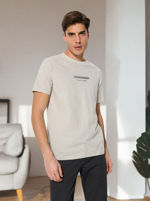 Sinsay Men’s Beige Graphic T-Shirt | Sinsay in Lebanon