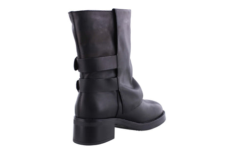 Steve Madden Women's Black Leather Bonfire Boot|Steve Madden In Lebanon