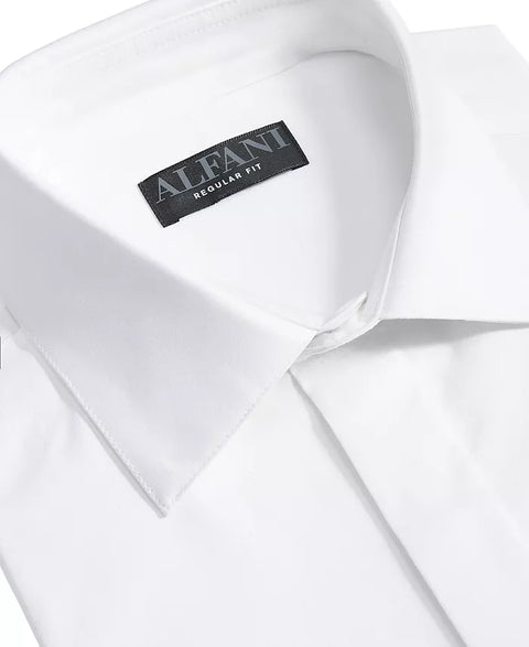 Alfani Men's White Regular Fit Covered Placket Tuxedo Shirt |Alfani In Lebanon