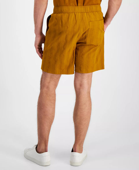 Alfani Men's Light Amber Textured Cotton Drawstring Three-Pocket Shorts|Alfani In Lebanon