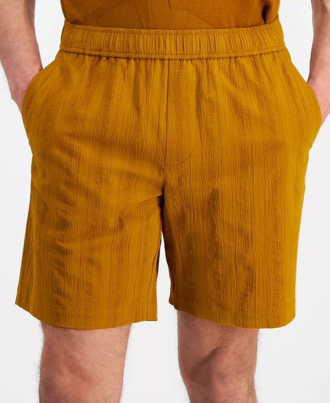 Alfani Men's Light Amber Textured Cotton Drawstring Three-Pocket Shorts|Alfani In Lebanon