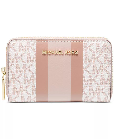 Michael Kors Women's Beige Small Zip Around Card Wallet | Michael Kors In Lebanon