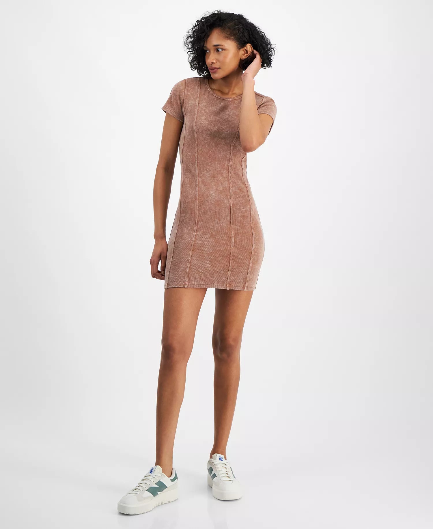 Madden Girl Women's Rawhide  Ribbed Knit T-Shirt Dress | Madden Girl in Lebanon