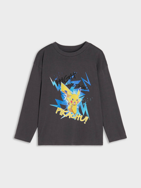 Sinsay Boy's Dark Grey With Print Blouse   | Sinsay in Lebanon