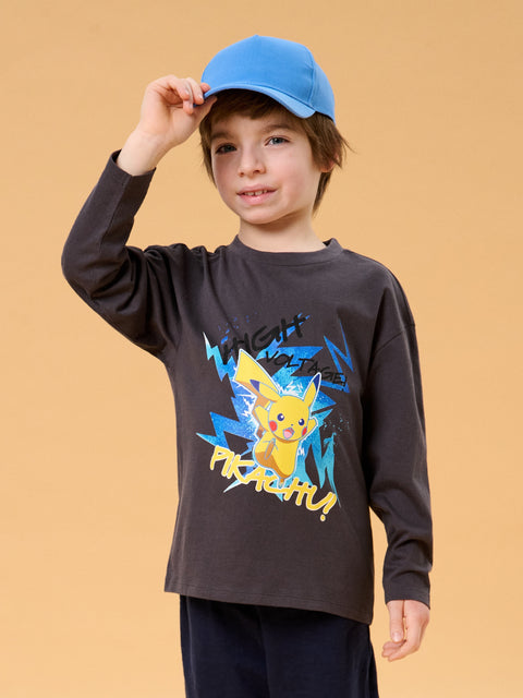 Sinsay Boy's Dark Grey With Print Blouse   | Sinsay in Lebanon