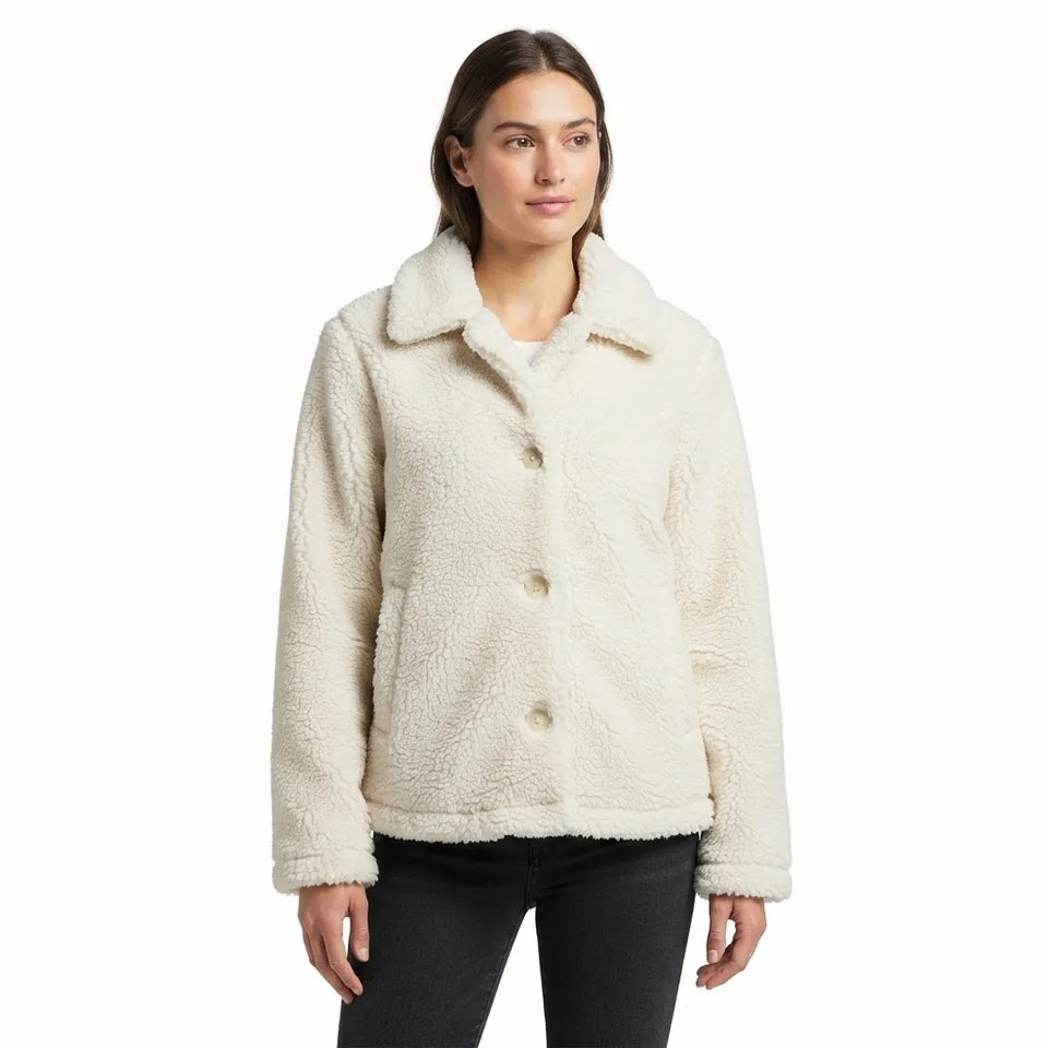 Marcia Women's Cream Three Button Front Jacket