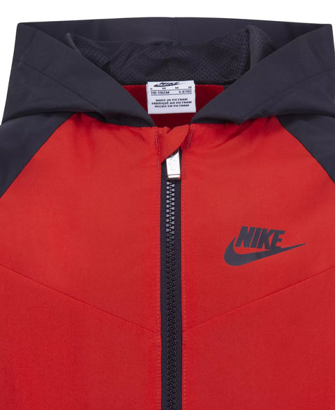 Nike Boy's Black & Red Split Futura Raglan Wind Runner Jacket | Nike In Lebanon