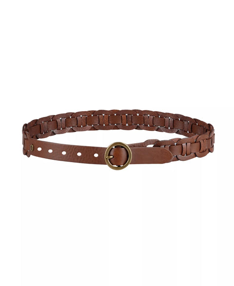 Tommy Hilfiger Women's Brown Woven Leather Linked Casual Belt  |Tommy Hilfiger in Lebanon