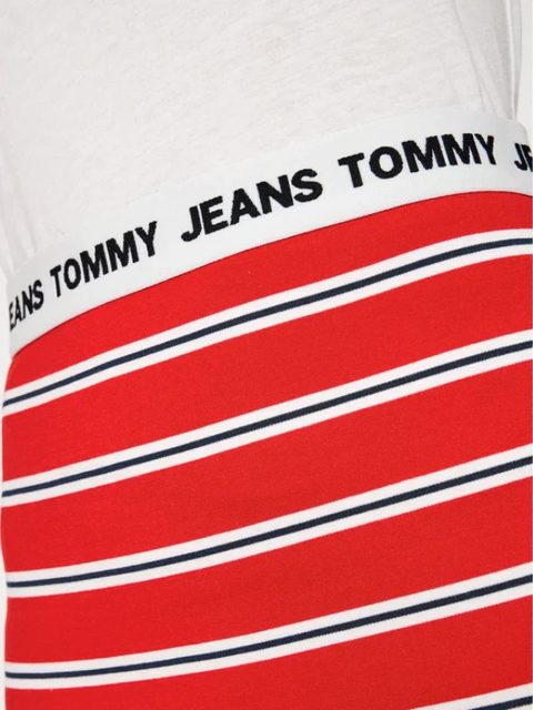 Tommy Hilfiger Women's Red Pencil skirt Tjw Stripe DW0DW10144 XNL