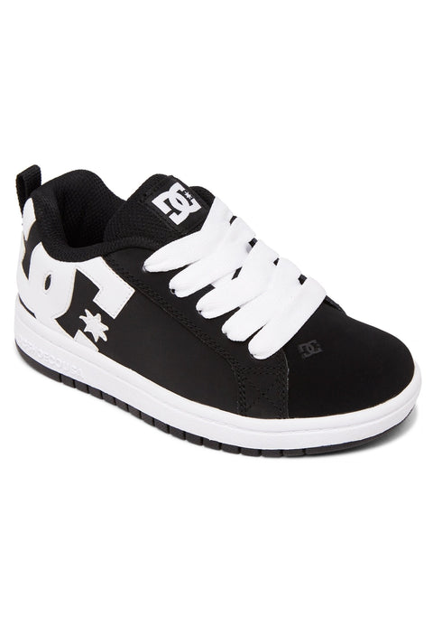 Dc shoes usa Kid's Black/White Court Graffik Sneakers   | Dcshoecousa   in Lebanon