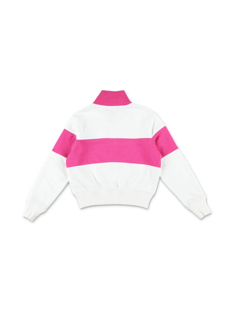 Polo Ralph Lauren Girl's White & Pink striped Sweatshirts | Polo Ralph Lauren In Lebanon