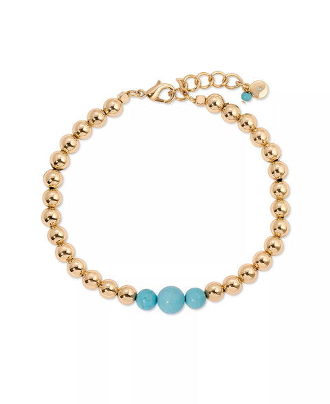 Ettika Women's Gold Plated Beaded Anklet | Ettika In Lebanon