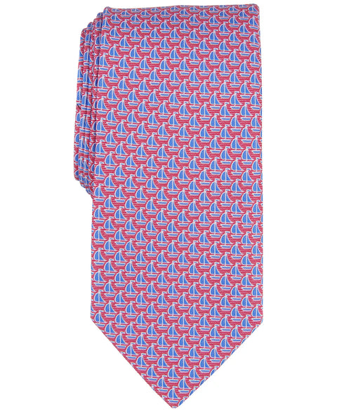 Club Room Men's Red Rhine Sailboat Tie | Club Room In Lebanon