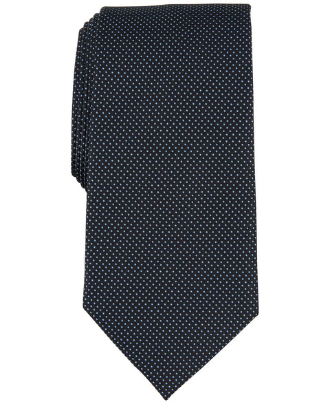 Club Room Men's Black Scott Micro-Dot Tie Necktie | Club Room In Lebanon