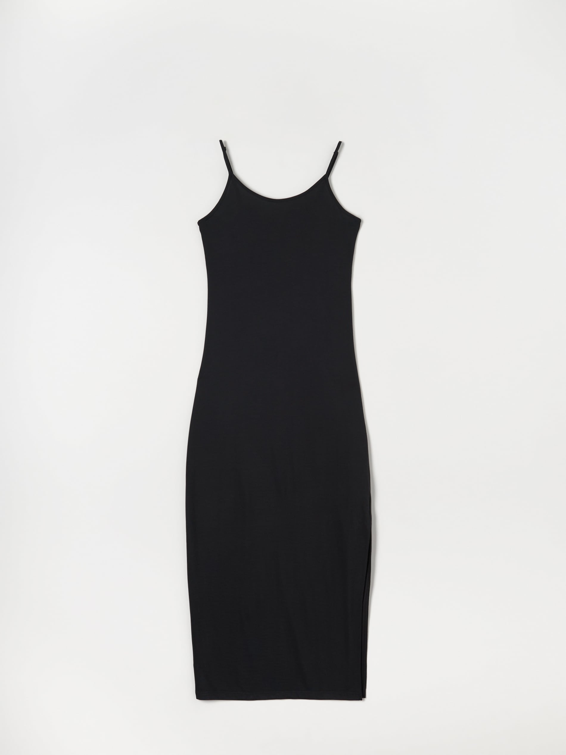 Sinsay Women's Black Strap midi Dress   |Sinsay  in Lebanon
