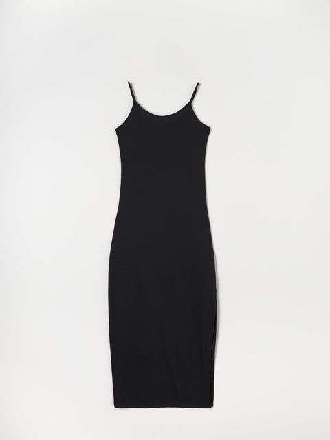 Sinsay Women's Black Strap midi Dress   |Sinsay  in Lebanon