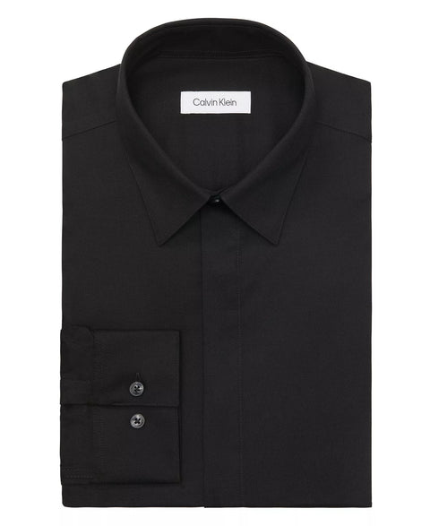 Calvin Klein Men's Black Infinite Color Regular-Fit Dress Shirt | Calvin Klein In Lebanon