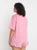 Sinsay Women's Pink Printed Two-Piece Short Set | Sinsay In Lebanon