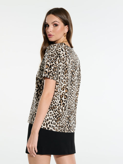 Sinsay Women's Leopard Camisole T-Shirt | Sinsay In Lebanon
