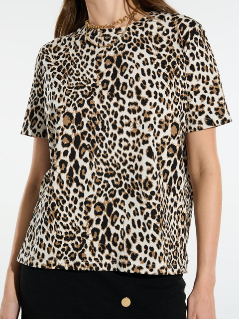Sinsay Women's Leopard Camisole T-Shirt | Sinsay In Lebanon