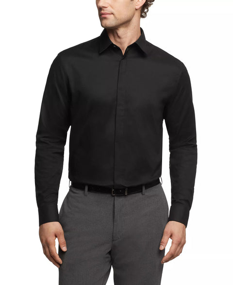 Calvin Klein Men's Black Infinite Color Regular-Fit Dress Shirt | Calvin Klein In Lebanon