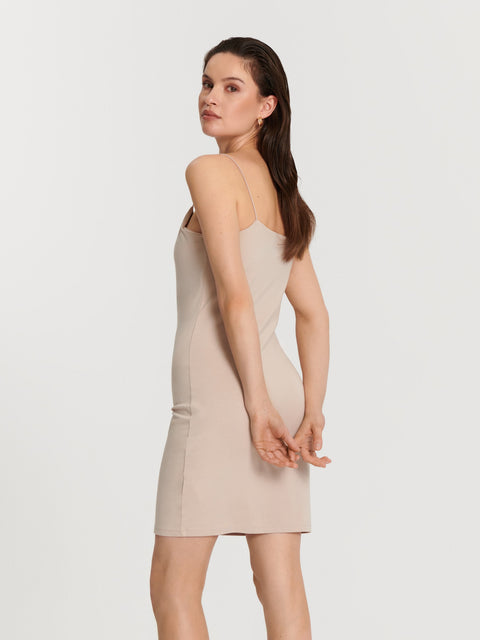 Sinsay Women's Beige Cami  Mini Dress | Sinsay in Lebanon