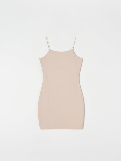 Sinsay Women's Beige Cami  Mini Dress | Sinsay in Lebanon