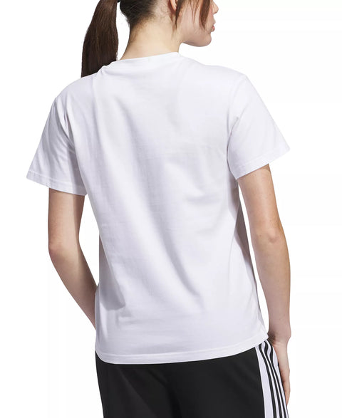 Adidas Women's White Cotton Tie-Dyed Logo Graphic T-Shirt | Adidas In Lebanon