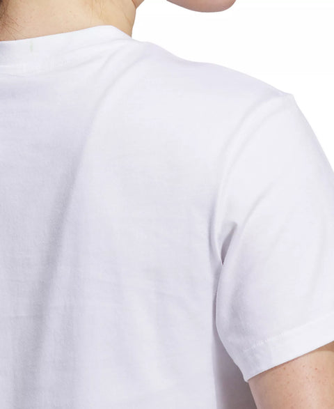 Adidas Women's White Cotton Tie-Dyed Logo Graphic T-Shirt | Adidas In Lebanon