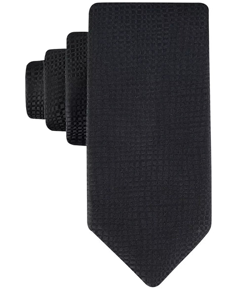 Calvin Klein Men's Black Sadie Distorted Grid Tie | Calvin Klein In Lebanon