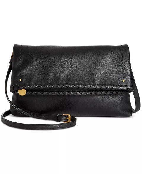 Style & Co Women's Black Whipstitch East West Flap Small Crossbody Bag | Style & Co In Lebanon