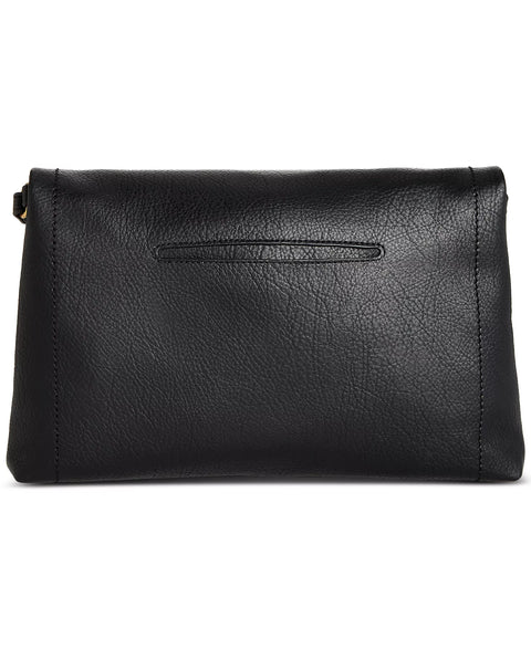 Style & Co Women's Black Whipstitch East West Flap Small Crossbody Bag | Style & Co In Lebanon