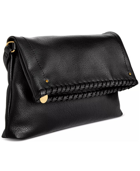 Style & Co Women's Black Whipstitch East West Flap Small Crossbody Bag | Style & Co In Lebanon