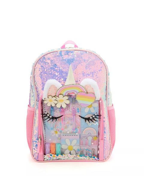 Rainbow Sugar Girl's Pink Unicorn Backpack & Stationary Set | Rainbow Sugar In Lebanon