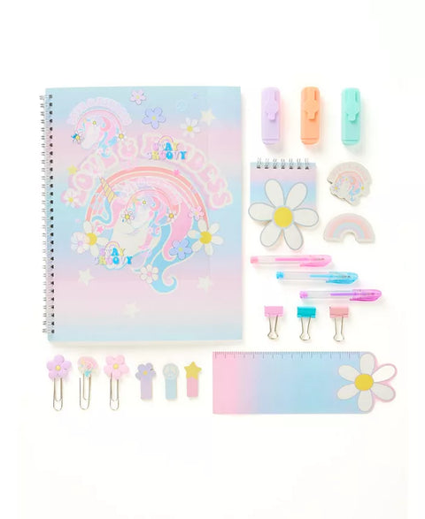 Rainbow Sugar Girl's Pink Unicorn Backpack & Stationary Set | Rainbow Sugar In Lebanon
