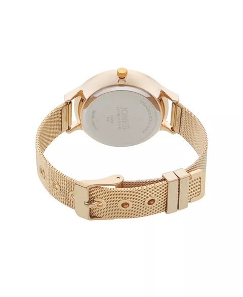 Jones New York Women's Shiny Gold-Tone Tone Mesh Metal Bracelet Watch 36mm | Jones New York In Lebanon