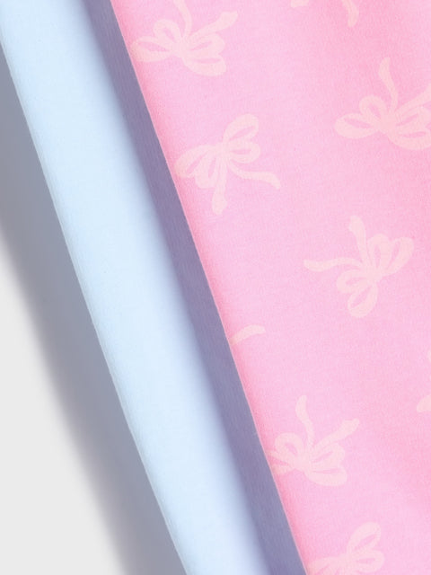 Sinsay Girl's Pink/Light Blue Cotton-Blend Pants 2-Pack | Sinsay In Lebanon