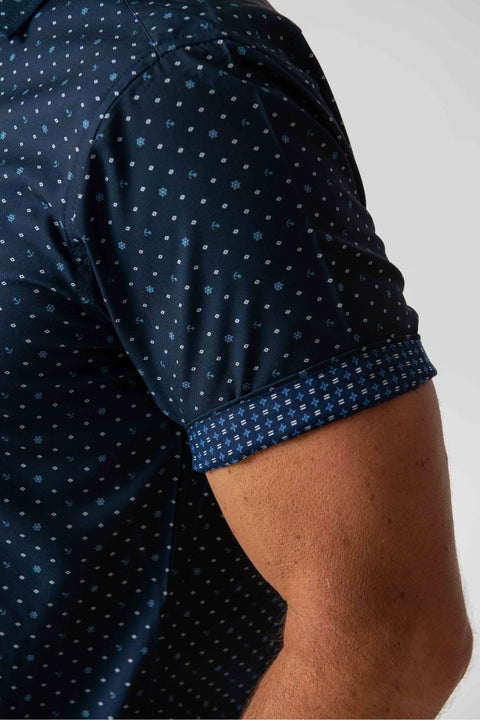Tom Baine Men's Navy Short Sleeve Shirt  | Tom Baine  in Lebanon