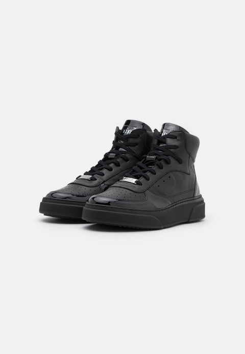 Steve Madden Men's Black Otto High Top Leather Sneakers |Steve Madden In Lebanon
