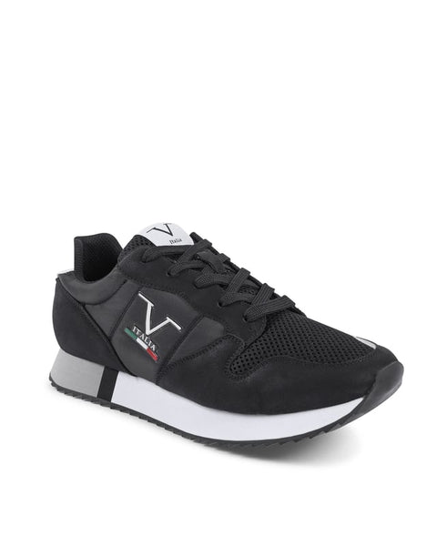 V Italia By Versace Men's Black SNK 003 Sneakers | V Italia In Lebanon