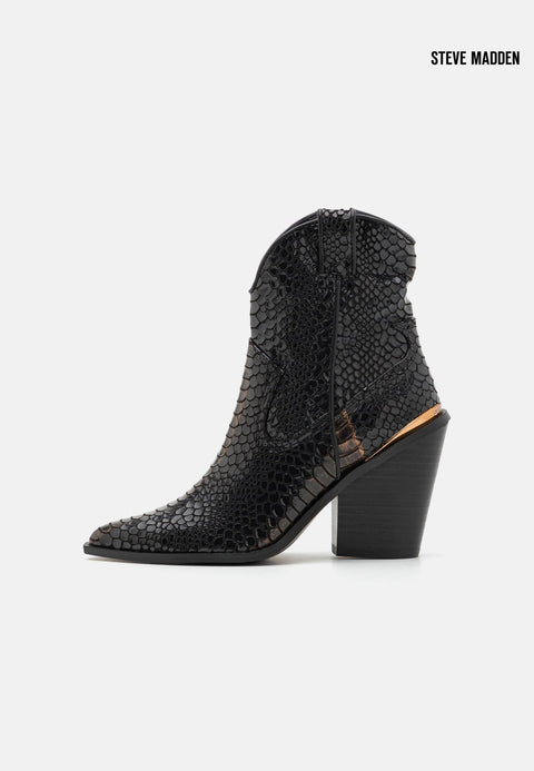 Steve Madden Women's Black Torrey Synthetic  Heeled Ankle Boots  |Steve Madden in Lebanon
