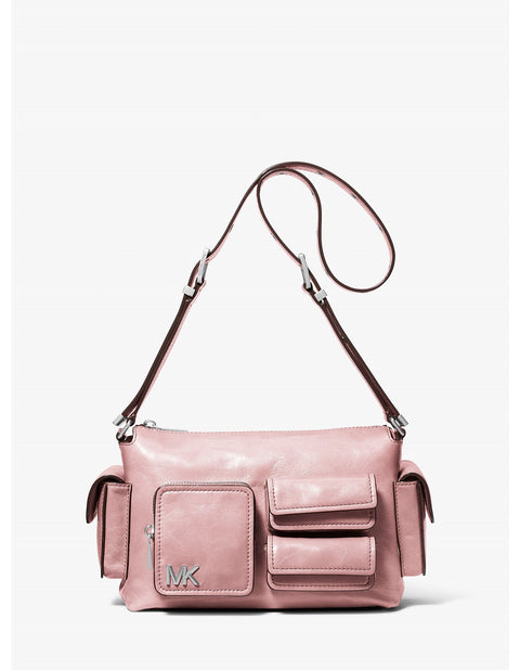 Michael Kors Women's Pink Dakota Medium Pocket Leather Shoulder Bag|Michael Kors In Lebanon