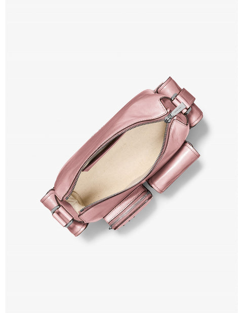 Michael Kors Women's Pink Dakota Medium Pocket Leather Shoulder Bag|Michael Kors In Lebanon