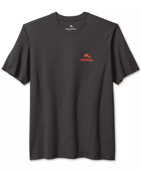 Tommy Bahama Men's Washed Black Hazy Conditions Short Sleeve Crewneck Graphic T-Shirt | Tommy Bahama in Lebanon